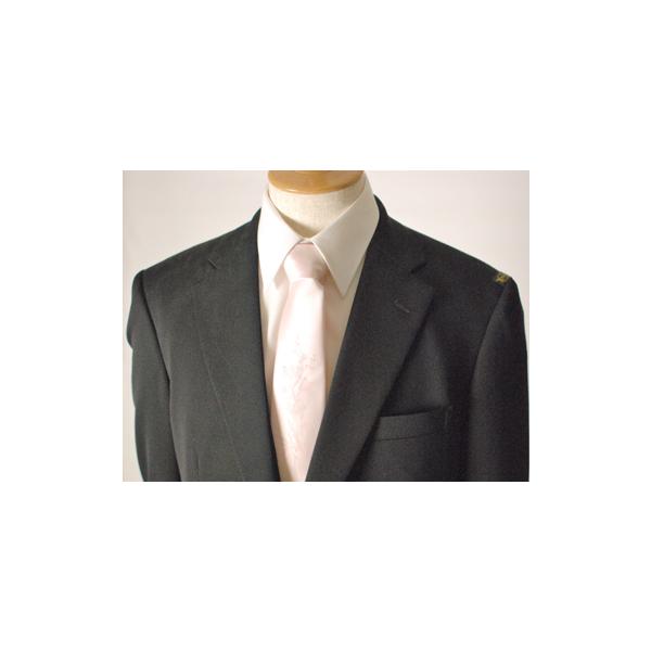 日本製 合服 ウール99％シングル2BブラックスーツRM16100Y体Y6Y7Y8のみ 礼服 喪服 ワンタック アジャスター付き_9