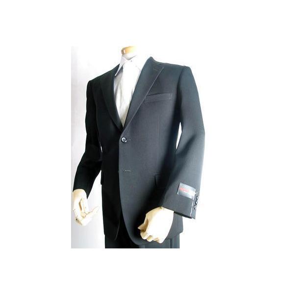 秋冬梅春用ウール99％シングル2BブラックスーツUS2600の通販はau PAY