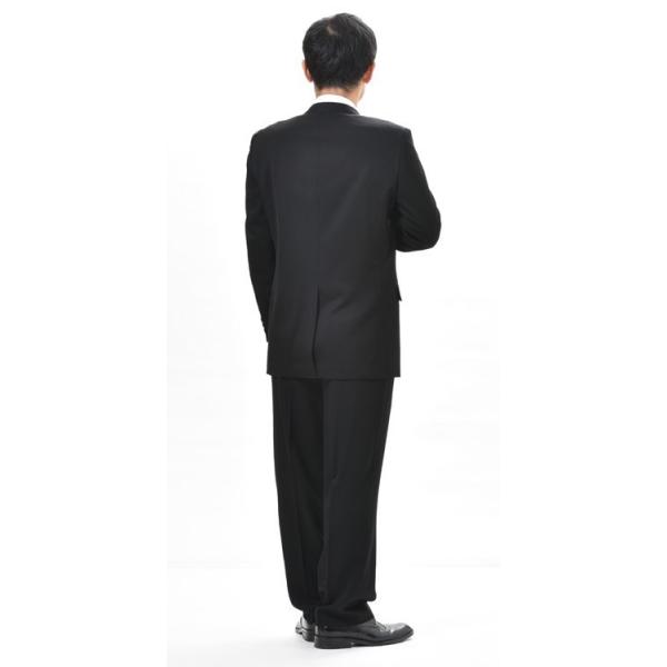 秋冬梅春用ウール99％シングル2BブラックスーツUS2600の通販はau PAY