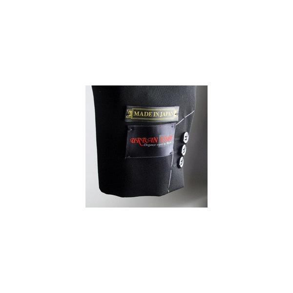 秋冬用ウールダブル礼服ブラックスーツRM6808E体K体 日本製 ワンタック