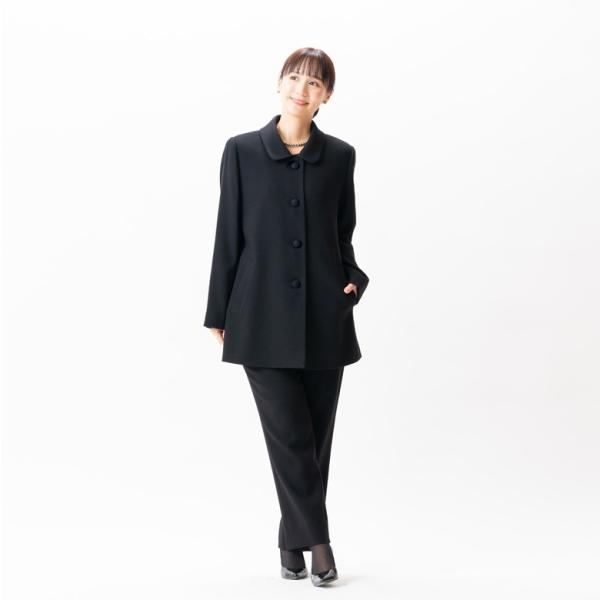 2025〜26年冬物新発売  日本製 冬用 ブラックフォーマル ショール衿 ジャケット SI8400 単品 9号/11号/13号/15号/17号 婦人 礼服 喪服 冠婚葬祭 葬儀 葬式_15
