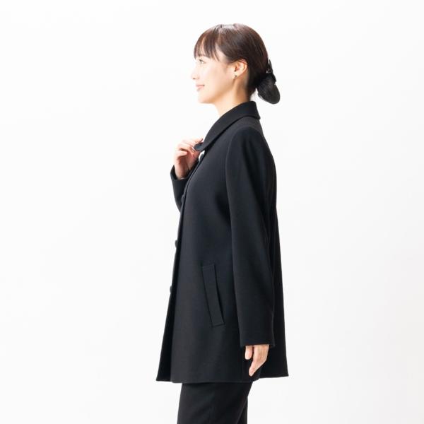 2025〜26年冬物新発売  日本製 冬用 ブラックフォーマル ショール衿 ジャケット SI8400 単品 9号/11号/13号/15号/17号 婦人 礼服 喪服 冠婚葬祭 葬儀 葬式_17