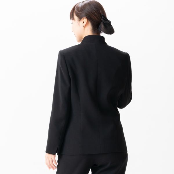 ブラックフォーマル パンツスーツ 股下三丈から選択 合物 春秋用 SI8200-RL1865482/RL1865484/RL1865486 ジャケット（9号〜17号）+パンツ（7号〜23号）股下丈60・64・68ｃｍから選択_7