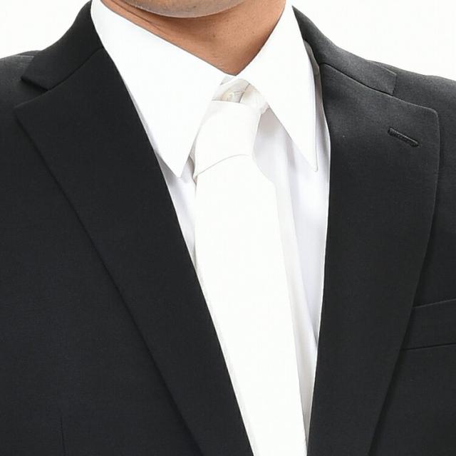 【日本製】合服 秋冬梅春用スリーシーズン用ブラックスーツ ：毛高率混 シングル 略礼服 喪服【2B×1： アジャスター付き】RM6412 or MU2400 股下未処理 ワンタック ブラック フォーマル メンズ 紳士 冠婚葬祭 葬式 葬儀 法事 法要 通夜 新潟県製造_9