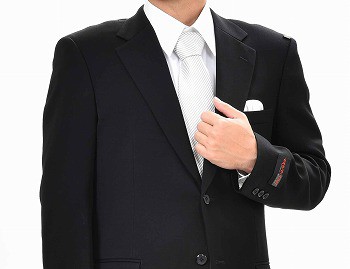 日本製】合服 ブラックスーツ シングル 略礼服 :RM6408【2B×1