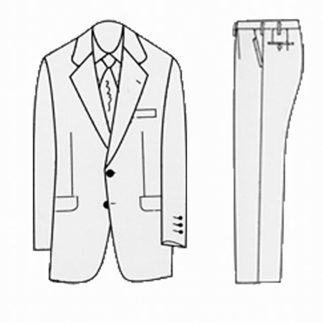 【合服】ブラック フォーマルスーツ SUPERTEX シングル：RM6414 略礼服 喪服 【2B×1 アジャスター付き★パンツ裾未処理】メンズ 紳士 男性用 黒 冠婚葬祭 葬式 葬儀 法事 法要 スリーシーズン 長大_5