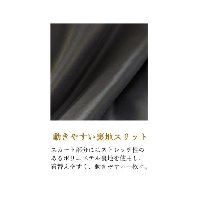 日本製 国内縫製 夏用 ブラックフォーマル ワンピース：RL112066 絽 アンサンブル風 M/L/LL/3L 黒 冠婚葬祭 葬儀 葬式 通夜 法事 法要 礼装 サマーフォーマル 礼服 喪服 レディース 婦人 マタニティ 大きいサイズ ふんわり_9