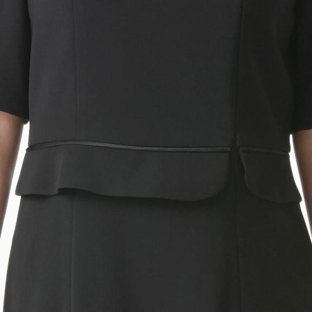 送料無料/日本製】ブラックフォーマル 前開き通年用ワンピース