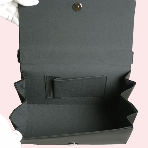 ブラックフォーマルバッグ RA-248 箱入り 日本製 レディース 婦人 礼服用 喪服用 マチ大きめ 9.5cm 冠婚葬祭 卒業式 入学式 卒園式 入園式 式典 フォーマル用