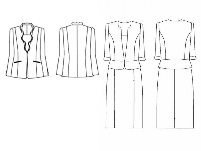 フォーマルジャケット＆ワンピース【セレモニーアンサンブルコーデ