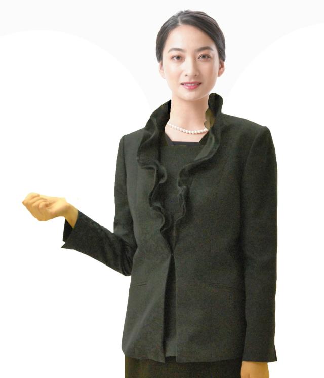 フォーマルジャケット【セレモニー単品】：RL112062【ネイビー/サックスブルー】レディース 婦人 礼服 礼装 【日本製】  フォーマルウェア 結婚式 お祝い 卒業式 卒園式 入学式 入園式 式典 オールシーズン カラーフォーマル フォーマルジャケット【セレモニー単品】：RL112062【ネイビー