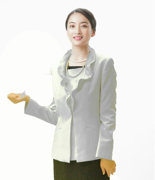フォーマルジャケット【セレモニー単品】：RL112062【ネイビー/サックスブルー】レディース 婦人 礼服 礼装 【日本製】  フォーマルウェア 結婚式 お祝い 卒業式 卒園式 入学式 入園式 式典 オールシーズン カラーフォーマル フォーマルジャケット【セレモニー単品】：RL112062【ネイビー