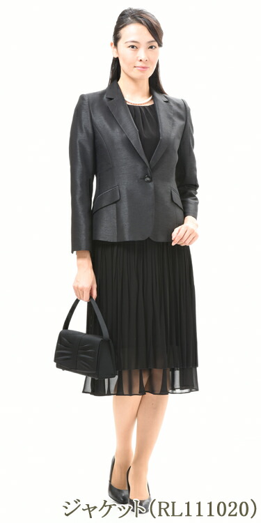 在庫は9号/11号のみ　慶事用 ブラックフォーマル ワンピース ：RL111040 レディース 婦人 礼服 礼装【日本製】黒 プリーツ 結婚式 式典 卒業式 卒園式 入学式 入園式 礼装 オールシーズン_5