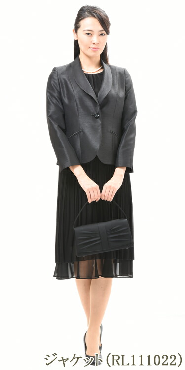 在庫は9号/11号のみ　慶事用 ブラックフォーマル ワンピース ：RL111040 レディース 婦人 礼服 礼装【日本製】黒 プリーツ 結婚式 式典 卒業式 卒園式 入学式 入園式 礼装 オールシーズン_6
