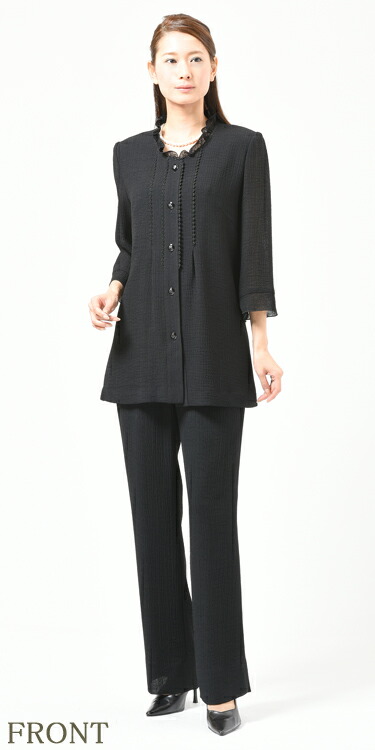 夏用 ブラックフォーマル ブラウス ：CR-260 レディース 婦人 礼服