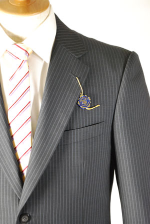 夏用 チャコールグレーのドーメルスーツ 【衿巾8cm〜8.4cm】：RM353【A体6・AB体6・AB体7】シングル【2B×1掛け★パンツ裾未処理】メンズ 紳士 サマーフォーマル ビジネススーツ オフィス