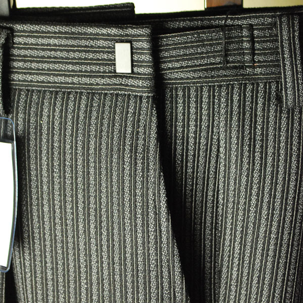*秋冬梅春物・日本製*縞柄コールパンツ ワンタックのアジァスター付きズボン：RM1482替下★パンツ裾未処理_3