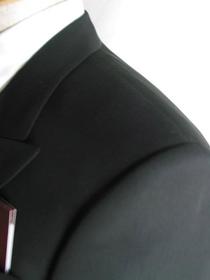 夏用*フォーマルブラックスーツ RM84026 ダブル略礼服、喪服：4B×1