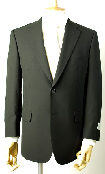 夏用 清涼 シングルブラックスーツ US18700 メンズ 紳士 略礼服 礼服【2つ釦1つ掛け★パンツ裾未処理】【A体 AB体 BB体 3〜7】黒 ブラックフォーマル 冠婚葬祭 葬儀 葬式 法事 通夜 法要 礼装 サマーフォーマル_4