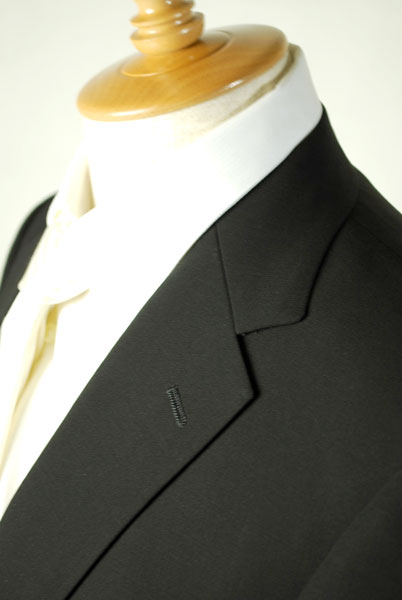 夏用 ブラックスーツ【シングル】：RM18460or18480 メンズ 紳士 略礼服 喪服【2つ釦1つ掛け★パンツ裾未処理】【A体 AB体 BB体 3〜7】黒 ブラックフォーマル 冠婚葬祭 葬儀 葬式 法事 通夜 法要 礼装 サマーフォーマル_9