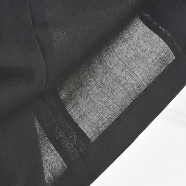 夏用 ブラックスーツ【シングル】：RM18460or18480 メンズ 紳士 略礼服 喪服【2つ釦1つ掛け★パンツ裾未処理】【A体 AB体 BB体 3〜7】黒 ブラックフォーマル 冠婚葬祭 葬儀 葬式 法事 通夜 法要 礼装 サマーフォーマル_11