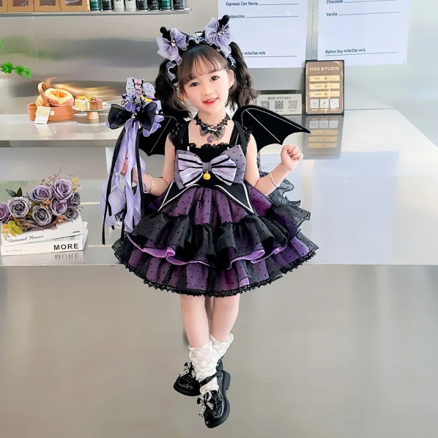 女の子のための クロミちゃん サンリオ コスプレ コスチューム プリンセス コスチューム ハロウィン コスプレ 衣装 誕生日パーティー　1｜au  PAY マーケット