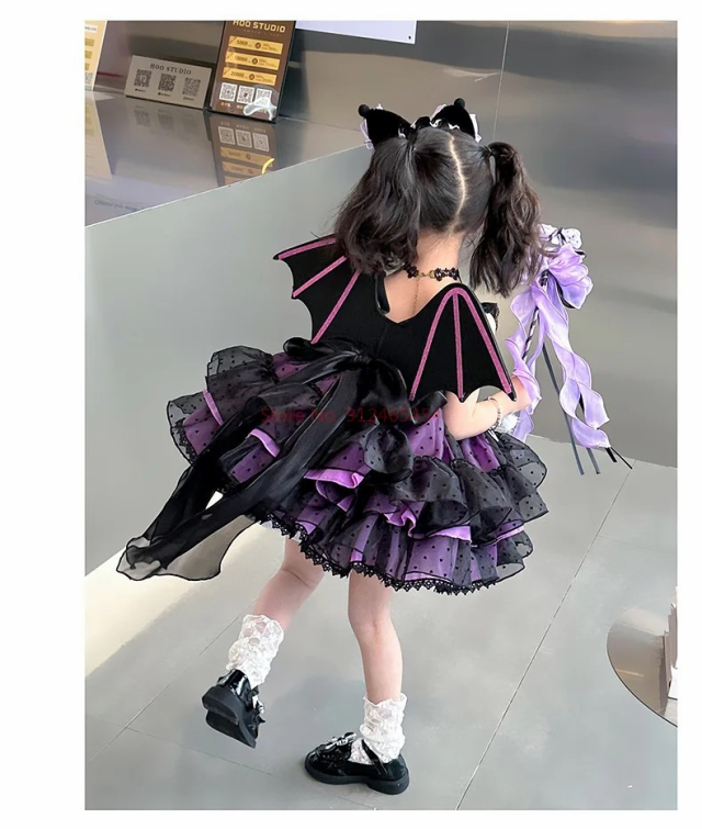 女の子のための クロミちゃん サンリオ コスプレ コスチューム プリンセス コスチューム ハロウィン コスプレ 衣装 誕生日パーティー　1