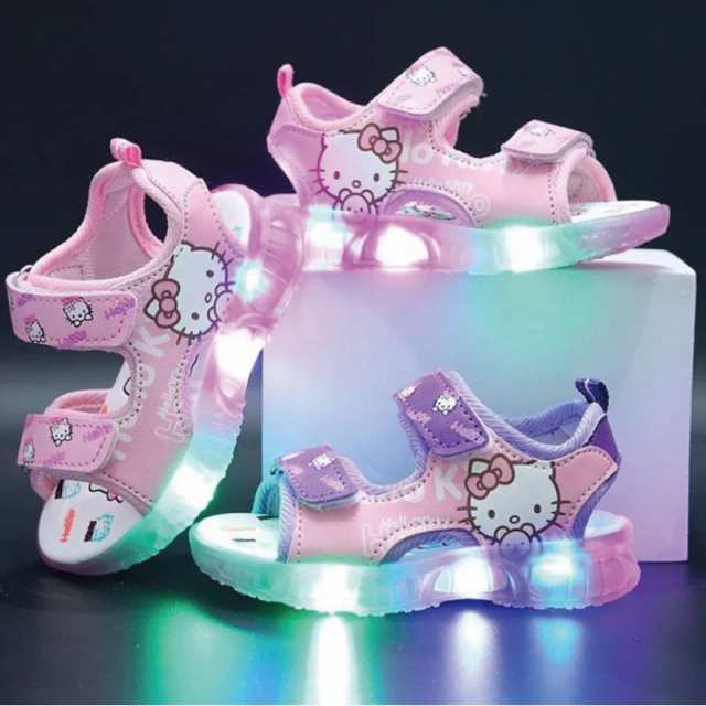キティちゃん ハローキティ サンリオ LED 点滅ライト付き 光る靴