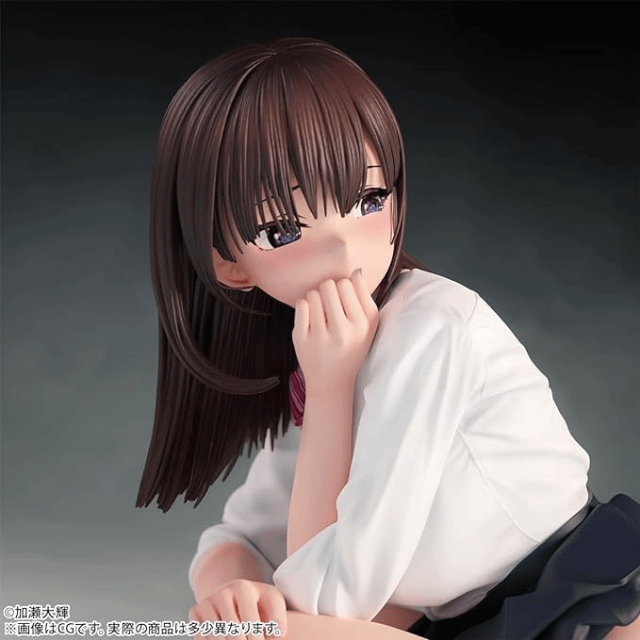 加瀬大輝 イラスト「しゃがみJKさん」 1/7スケール 正規品 PVC製 フィギュア セクシー 塗装済完成品 おもちゃギフト クリエイティブアニ