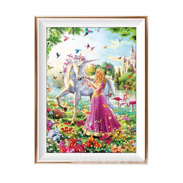 Princess And Unicorn Diamond Painting 