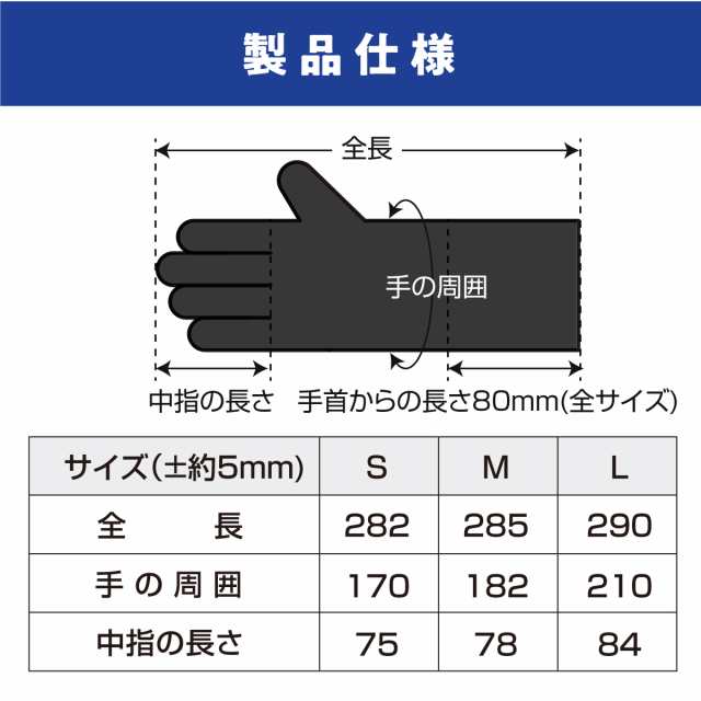 ニトリル手袋 ロング 黒 100枚 パウダーフリー ニトリルグローブ ニトリルゴム手袋 S M L サイズ 食品衛生法 使い捨て ブラック  おすすめの通販はau PAY マーケット WE良品 au PAY マーケット－通販サイト