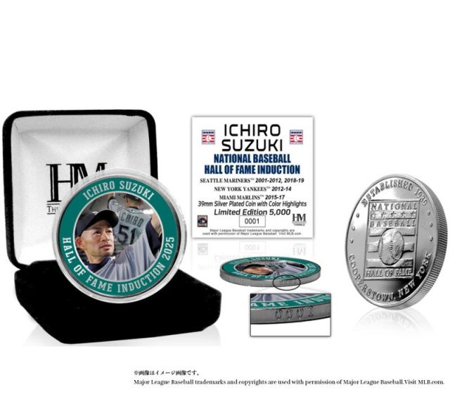 【予約商品】イチロー MLB 殿堂入り記念 シルバーコイン お届け時期：2025年4月25日（金）より順次出荷【予約品・OS37】限定・記念グッズ・希少の通販は 13,680円