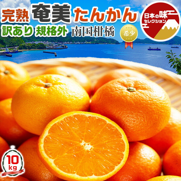 奄美 たんかん みかん 訳あり 10kg 完熟 家庭用 規格外 (5kg箱×2) 奄美大島産 サイズお任せ【家庭用】希少柑橘【出荷日お任せ・予約品】ギフト 九州応援 南国 フルーツ 果物