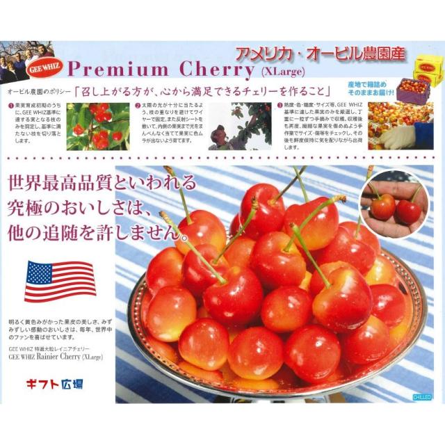 オービル農園 アメリカン チェリー 4kg ダークチェリー GEE WHIZ 超大粒 ビング 種 ワシントン州産 フルーツ 人気 大粒 果物 ギフト お中元 夏ギフト 00040K_2