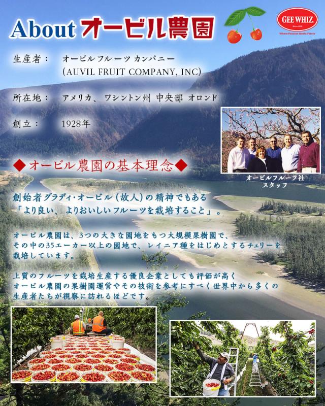 オービル農園 アメリカン チェリー 4kg ダークチェリー GEE WHIZ 超大粒 ビング 種 ワシントン州産 フルーツ 人気 大粒 果物 ギフト お中元 夏ギフト 00040K_9