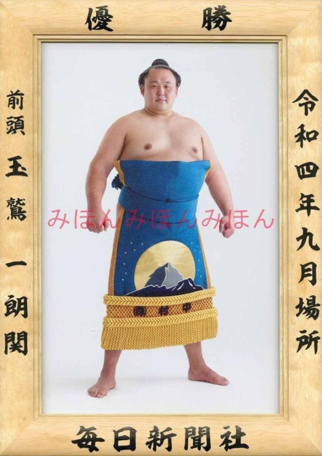 白鵬翔関 優勝ミニ額 大相撲ミニ額 大相撲優勝額 平成20年1月