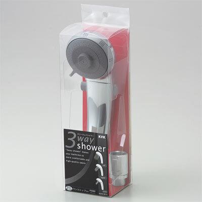 PZ980：KVK《在庫あり・送料無料》3WAYワンストップシャワーヘッドの通販は 14,210円