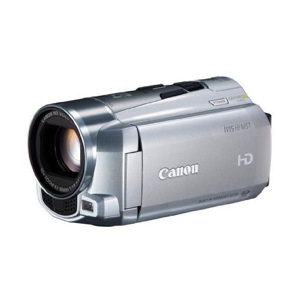 中古品)Canon デジタルビデオカメラ iVIS HF M51 シルバー 光学10倍 ...
