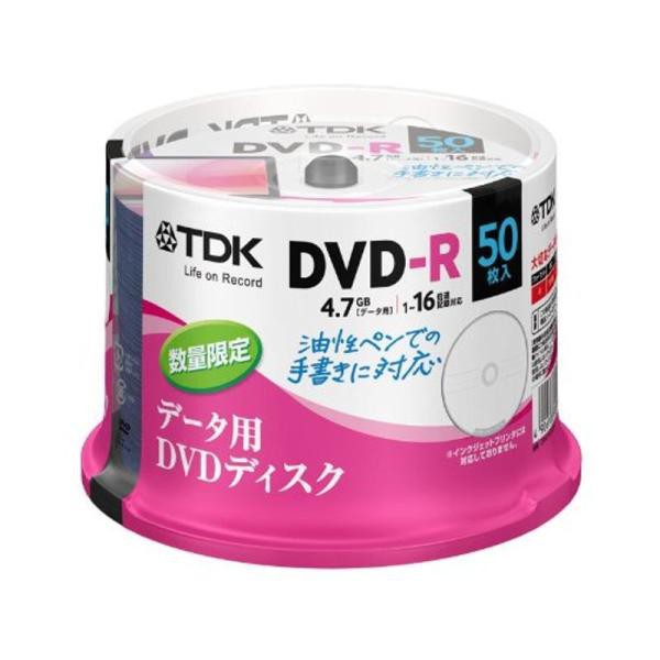 中古品)TDK データ用DVD-R 1回記録用 4.7GB 1-16倍速 油性ペンでの ...