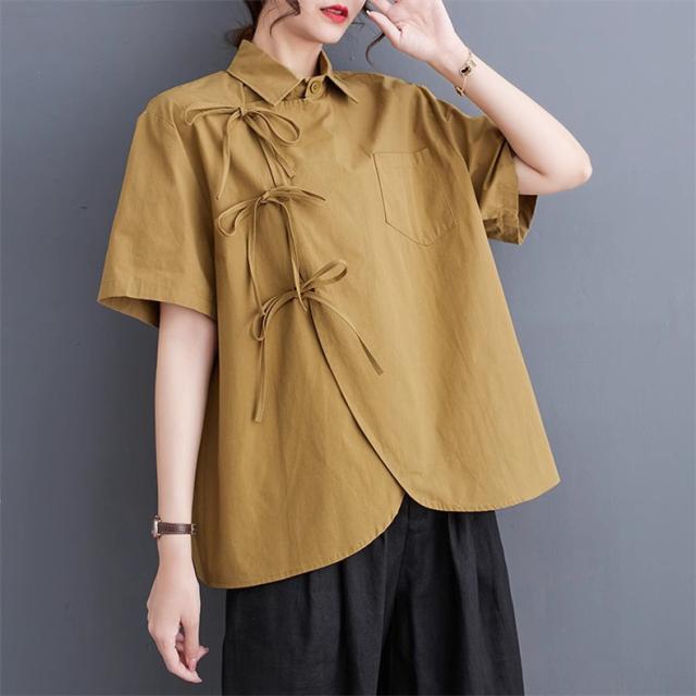 ブラウス シャツ トップス 春 夏 きれいめ 半袖 レディース 大きいサイズ 30代 40代 50代 オフィス 通勤 上品 レース 花柄 総柄 爽やか zk/[rhl45]