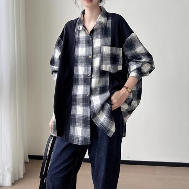 ブラウス シャツ BORROWED PLAID シャツ レディース 楽天市場】シャツ レディース トップス チェックシャツ ブラウス