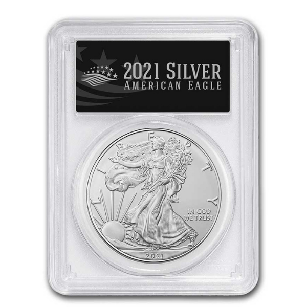 新品 2021 アメリカ イーグル タイプ1 銀貨 1オンス 鑑定 PCGS MS70