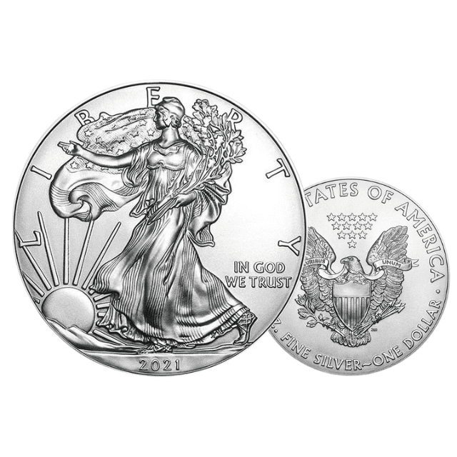 アメリカ イーグル  純銀コイン 銀貨　カプセル入り