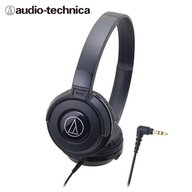 オーディオテクニカ ポータブルヘッドホン ブラック ATH-S100 BK 送料無料 ヘッドホン 密閉型 密閉ダイナミック型 有線 
