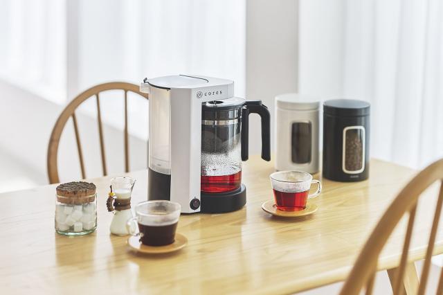 cores コレス 5カップコーヒーメーカー C302WH 送料無料 コーヒーメーカー コーヒー ドリップメーカー コーヒー 紅茶 お茶 コーヒーホルダー ティーホルダー ゴールドフィルター_3