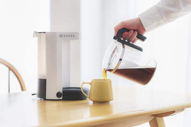 cores コレス 5カップコーヒーメーカー C302WH 送料無料 コーヒーメーカー コーヒー ドリップメーカー コーヒー 紅茶 お茶 コーヒーホルダー ティーホルダー ゴールドフィルター_4