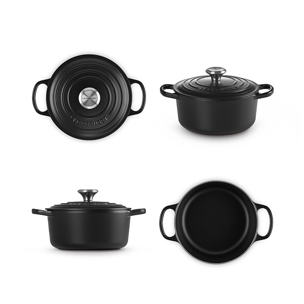 LE CREUSET ル・クルーゼ シグニチャー ココット・ロンド 18cm（シルバーツマミ）（ガス火・IH対応）ルクルーゼ 鋳物 ホーロー 両手鍋 無水鍋 無水調理 炊飯鍋_3
