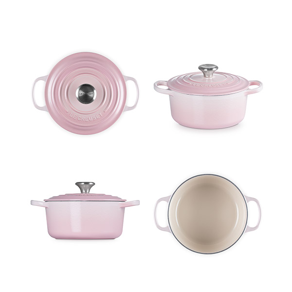 LE CREUSET ル・クルーゼ シグニチャー ココット・ロンド 18cm（シルバーツマミ）（ガス火・IH対応）ルクルーゼ 鋳物 ホーロー 両手鍋 無水鍋 無水調理 炊飯鍋_4