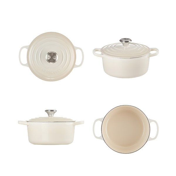 LE CREUSET ル・クルーゼ シグニチャー ココット・ロンド 18cm（シルバーツマミ）（ガス火・IH対応）ルクルーゼ 鋳物 ホーロー 両手鍋 無水鍋 無水調理 炊飯鍋_5