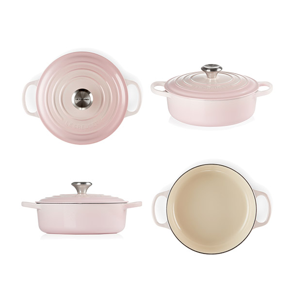 ルクルーゼ　シグニチャー・ココット ジャポネーズシェルピンク 24cm LE CREUSET ル・クルーゼ シグニチャー ココット・ジャポネーズ 24cm